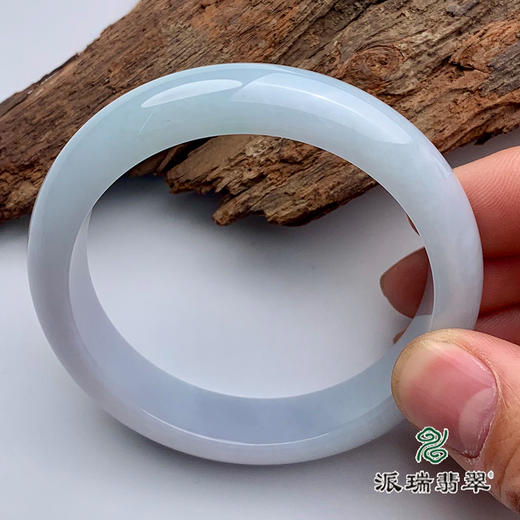 派瑞翡翠 翡翠手镯 糯种 浅紫色 商品图2
