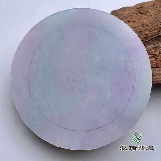派瑞翡翠 翡翠原石 手镯饼 糯种 绿色 紫色 商品图2