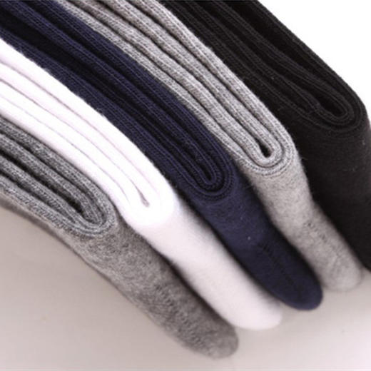 【服饰鞋包】-优美秀男士袜子五双礼盒装纯色商务袜 商品图2