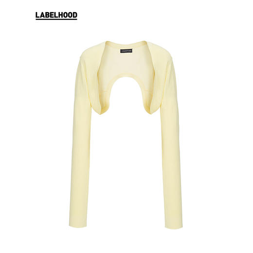 YIRANTIAN 黄色一体式U型针织袖套 YRT21SS-K04YEW 商品图0