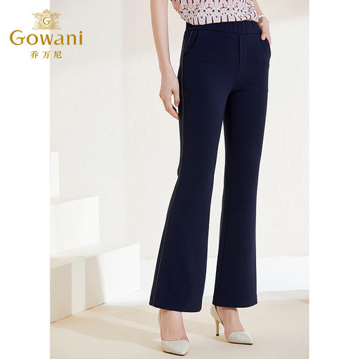 乔万尼春季新款直筒微喇休闲裤显瘦百搭裤EI1F919 商品图2