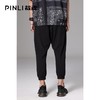 PINLI品立裁魂夏季新款男装黑色吊档小脚休闲长裤BC212617365 商品缩略图2