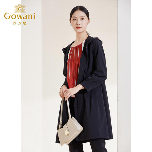 乔万尼春季新款中长款风衣外套收腰显瘦EI1A920 商品图2