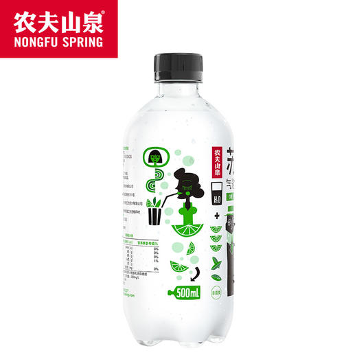 农夫山泉苏打气泡水饮品莫吉托味500ml*15瓶一箱 商品图3