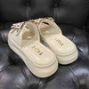 lfgj jeans BM004 厚底拖鞋夏季新款增高懒人外穿脚胖脚宽一字拖松糕防滑凉拖鞋 商品缩略图3