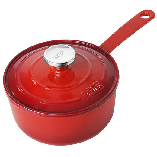 铸味 | 铸铁18cm奶锅汤锅 珐琅铸铁锅单柄小奶锅 搪瓷宝宝辅食奶锅 电磁炉通用 商品图5