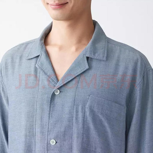 Muji无印良品无侧缝双层纱织睡衣春夏男款超舒适正品保真 商品图5