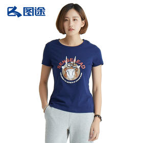 Senselead森力/女式圆领短袖T恤 SS171026