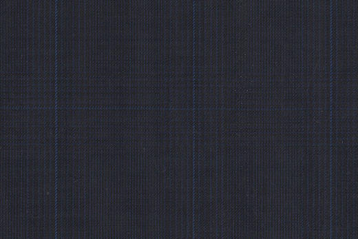 WT82193-906 全毛高支花呢 【藏蓝 格子 平纹 W100】(WT101) 商品图0
