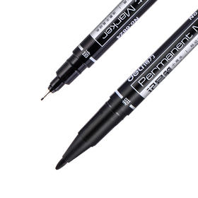 得力思达6824小双头记号笔(黑)(支)