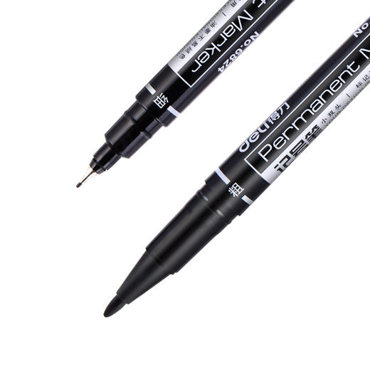 得力思达6824小双头记号笔(黑)(支) 商品图0