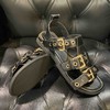 lfgj jeans BM003 夏季最新款真皮潮网红港风扣带凉鞋 商品缩略图10