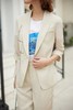 娜尔思2021新夏本白色西装外套 商品缩略图2