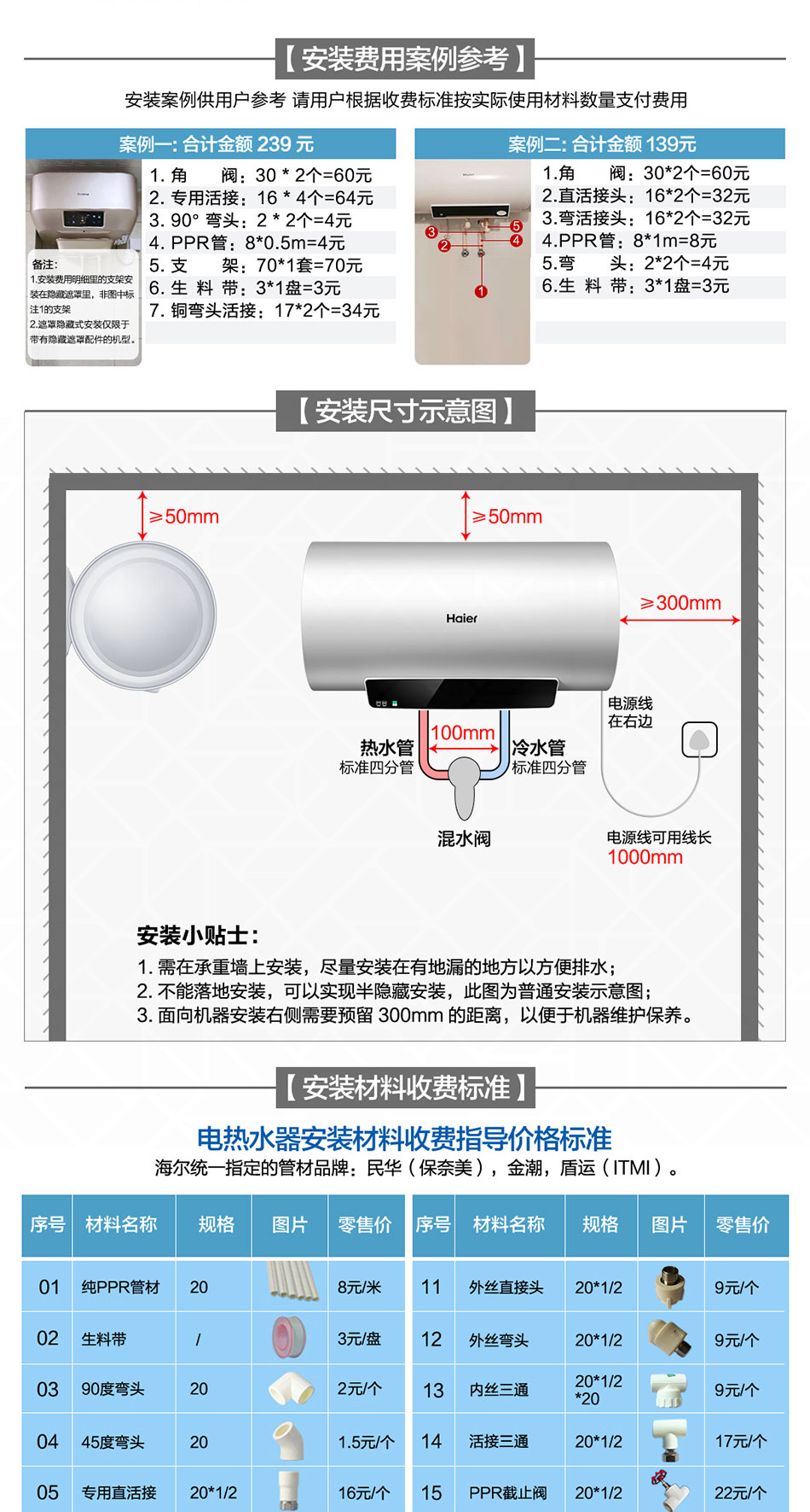 海尔es80h热水器说明书图片