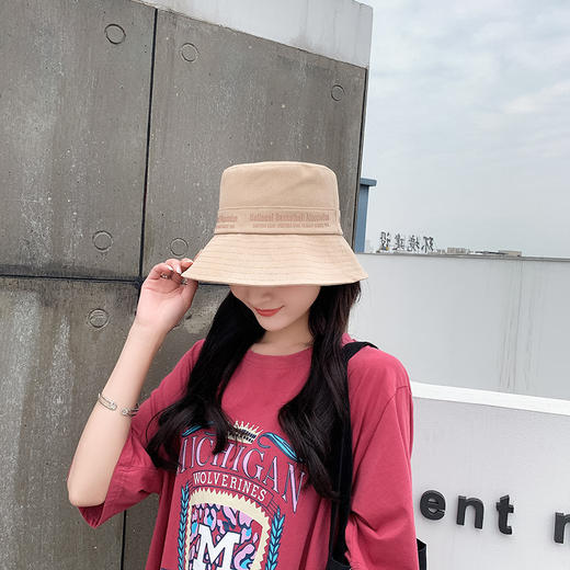 2022新款帽子女春夏季时尚百搭秋渔夫帽2022新款潮流遮阳防晒盆帽 商品图3