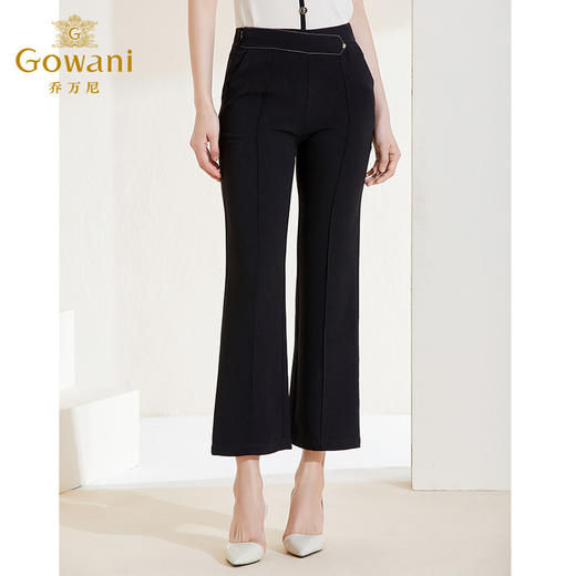 乔万尼夏季新款微喇直筒休闲裤设计感长裤EI2F848 商品图2