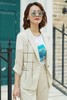 娜尔思2021新夏本白色西装外套 商品缩略图3