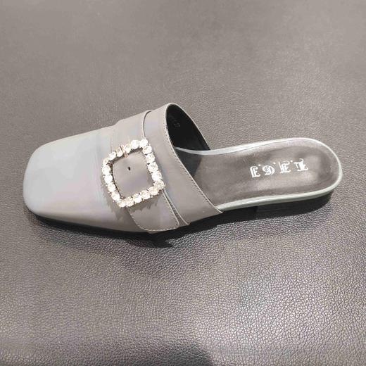 LFGJ 9901 时尚潮流平底休闲女凉鞋真皮穆勒凉拖 商品图7