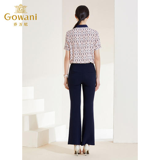 乔万尼春季新款直筒微喇休闲裤显瘦百搭裤EI1F919 商品图3