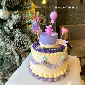 INS复古 “紫”定行 · 奶油霜蛋糕