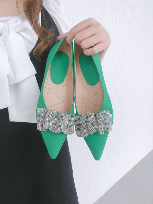 westory女鞋2021夏季新款羊皮一脚蹬豆豆鞋W21CE71391 商品图1