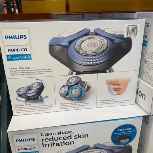 PHILIPS NORELCO飞利浦剃须刀S6500充电式刮胡刀！ 💓特殊涂层刀头贴合肌肤，5向felx刀‪头  360度无死角⁢，干湿 两用 商品图2