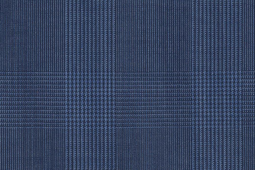 WT82193-902 全毛高支花呢 【蓝色 格子 平纹 W100】(WT101) 商品图0