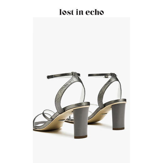 【微瑕疵不退不换】【下架】lost in echo 脚环细带方头凉鞋 商品图1