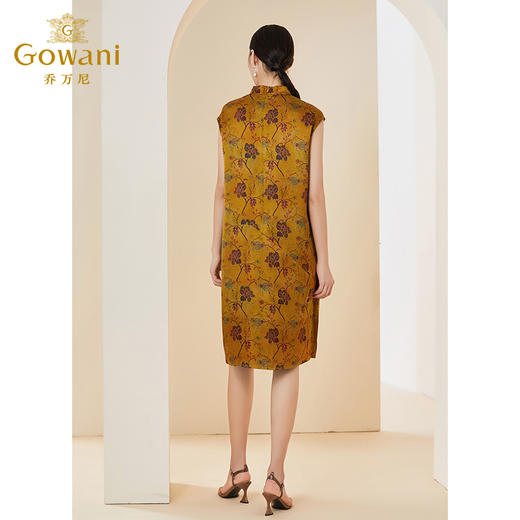 乔万尼夏季新款重磅真丝连衣裙无袖显瘦款EI2E711 商品图3