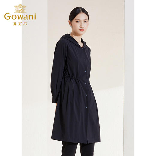 乔万尼春季新款中长款风衣外套收腰显瘦EI1A920 商品图3