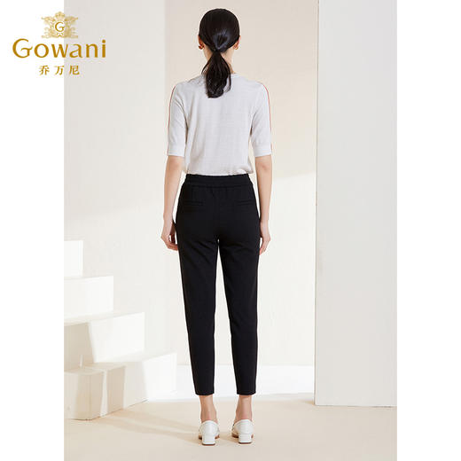 乔万尼春季新款休闲裤小哈伦细闪设计长款EI1F916 商品图3