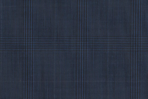 WT82193-905 全毛高支花呢 【蓝色 格子 平纹 W100】(WT101) 商品图0