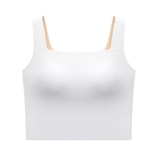 奶糖派大杯文胸懒懒衣露腰款背心二合一无钢圈无痕大胸内衣女 商品图1