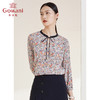 乔万尼夏季新款真丝衬衫清新减龄系带衬衣EI2C733 商品缩略图1