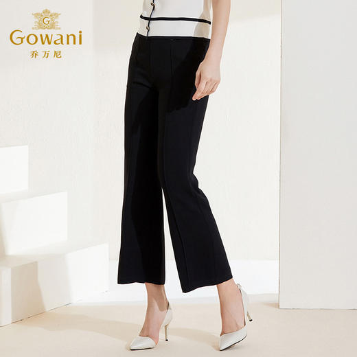 乔万尼夏季新款微喇直筒休闲裤设计感长裤EI2F848 商品图1