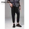 PINLI品立裁魂夏季新款男装黑色吊档小脚休闲长裤BC212617365 商品缩略图1