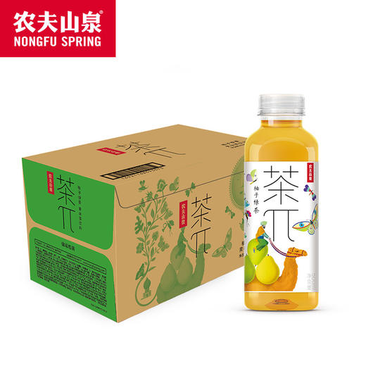 茶π果味茶饮料柚子绿茶500ml*15瓶 商品图0