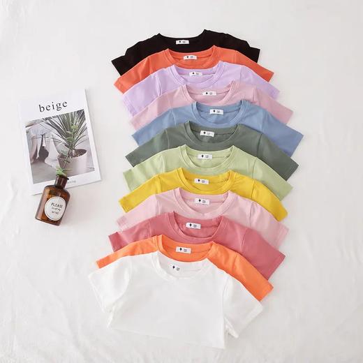 【两件装】糖果色儿童T恤男女童短袖 商品图8