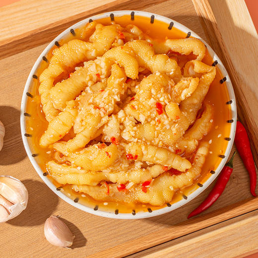 预售2月中旬发货【椒盐记】 无骨鸡爪即食酸辣\蒜香 500g（不参与满赠活动）[福利品] 商品图4