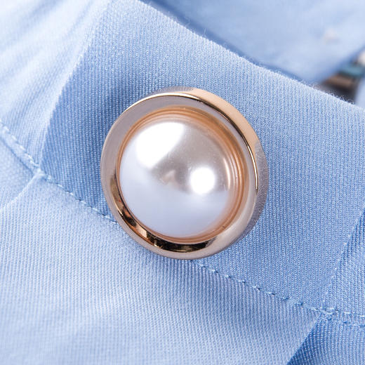 罗蒙衬衫女长袖春夏装商务通勤纯色简约修身套头气质女衬衣 商品图10