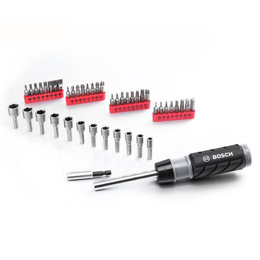 博世46件套棘轮内六角套筒十字进口螺丝刀起子机批头组合工具套装 商品图1