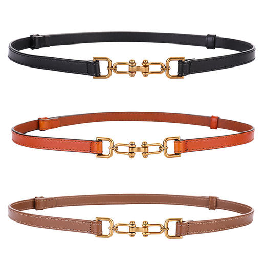 搭配利器丨牛皮﹢复古铜扣 洗皮带#PA2175 商品图0