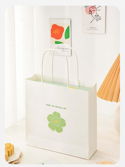 清新花语绿豆糕礼盒带纸袋 商品图2