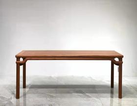 红桥红  家具严选  缅甸花梨（大果紫檀）  【190无束腰裹腿加霸王枨画桌】