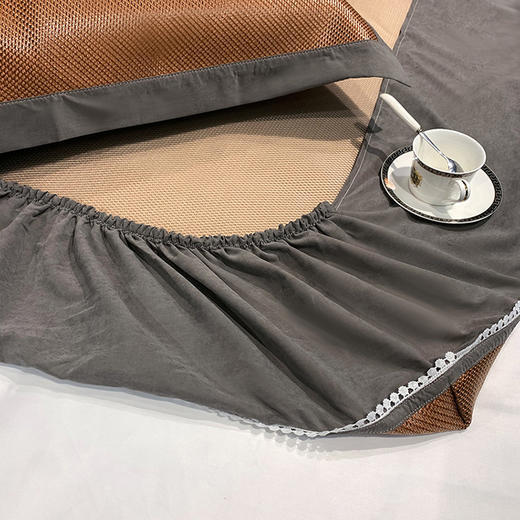 MMFZ-CE09989新款夏季冰丝藤席凉席三件套 商品图3