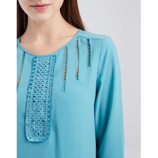 EITIE爱特爱夏季新款时尚气质通勤宽松显瘦A版中袖连衣裙 商品图2