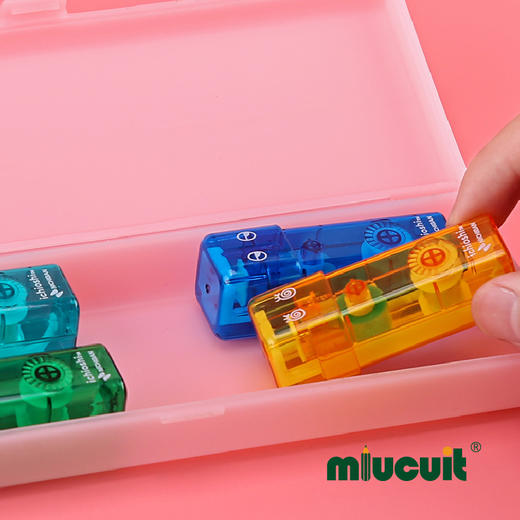 日本NICHIBAN印章按压式点点胶透明点状高精度双面胶高粘度发票收据财务办公用品黏贴定位粘合胶 商品图1