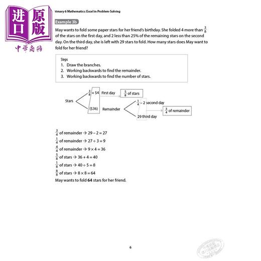 【中商原版】Primary 6 Mathematics Excel in Problem-Solving 擅长解决问题 小学6年级数学 新加坡教辅 7-12岁 商品图1