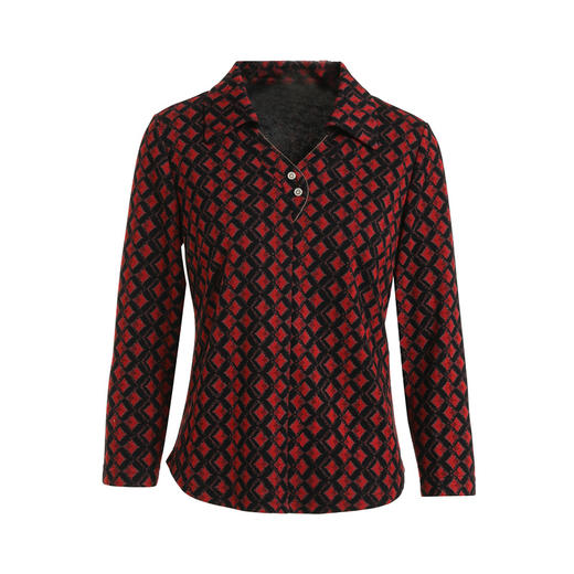 乔万尼春重磅钩花收腰上衣亲肤舒适衬衫EI1C953 商品图4