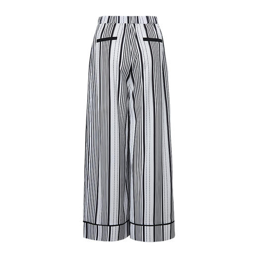 VIMAGE纬漫纪夏季舒适宽松新款撞色拼接高腰阔腿裤V1505123裤子 商品图6